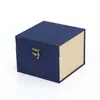 Fabricante Tejido de Algodón y Lino Hebilla Curva Brocado Caja Juego de Té de Porcelana Caja de Embalaje para Taza de Té Sello Jianzhan Caja de Regalo China Antigua Jiangsu