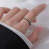 Anillo negro de plata de ley 925 para mujer, nuevo anillo de dedo índice de estilo frío de moda 2022, regalo de San Valentín