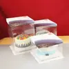 Caja Transparente Moderna para Pastel para Empaque de Repostería de Cumpleaños 8 pulgadas 10 pulgadas 6 pulgadas Base Espesa Bandeja Caja para Llevar Estilo de Lujo