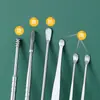 Set portátil de limpiadores de oídos en stock para uso doméstico, juego de herramientas de limpieza de oídos de resorte espiral de seis piezas, set de seis piezas de limpiadores de oídos