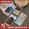 Imanes para Refrigerador de Acrílico Boletos de Ciudad Personalizados Viajes Culturales Creativos Magnéticos DIY Atracción Pegatinas Magnéticas de Acrílico