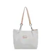 Bolsa tote casual estilo coreano para mulheres no atacado, nova coleção outono 2026, cor sólida, bolsa de ombro simples, bolsa de axila da moda