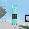 Tetera portátil minimalista transfronteriza, taza termo de acero inoxidable 304, botella de agua deportiva portátil para senderismo al aire libre