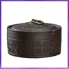 Cinzeiro de Areia Roxa WG6Q com Tampa Anti-Cinzas Médio Cerâmica Sala de Estar Escritório Extinção de Fumaça Acessórios Retro para Casa