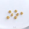 Cor Dourada Fosca 18K Preservação de Cor Fio de Cobre Toray Dupla Face Contas Trevo de Quatro Folhas Contas de Coroa de Telhado Espaçador Acessórios de Contas DIY