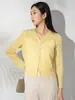 Jaqueta Fina de Outono Miyake Feminina Manga Longa Mais Fácil de Combinar 2025 Novo Cardigan Plissado de Alta Qualidade Top Feminino