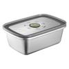 Acero Inoxidable 304 Espesor Celebridad de Internet Nueva Caja Multifuncional de Conservación con Tapa Almacenamiento y Refrigeración de Refrigerador Caja Sellada Multiusos