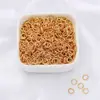 Anillas abiertas conservadoras de color oro de 14K relleno de plata oro blanco anillos de conexión simples accesorios de joyería para pulseras pendientes hechos a mano DIY