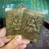 Amuletos Budistas Tailandeses, Piezas de Talismán de Ocho Sutras, Amuletos de Buda del Templo Luang Phor Ben, Auténticos Amuletos de Templo de Tailandia