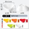 Plato pequeño de melamina de colores para salsas, Vajilla comercial tipo porcelana, Plato en forma de corazón con asa, Plato para condimentos, Plato para condimentos de restaurante de hot pot