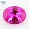 Huagang gema forma de huevo 3# rubí sintético corindón rojo Oval rosa rojo piedra desnuda diamante artificial Wuzhou AAA