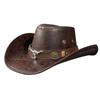 Popular Transfronteiriço Rachado Chapéus Equestres Retrô Ocidentais Masculinos e Femininos Novo Chapéu Cowboy Jazz de Copa Reta
