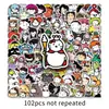 102 Pegatinas Variadas de KT Cat Personajes de Dibujos Animados Divertidos Lindas Decoración Impermeable diy Pegatinas para Diarios Goo Card