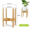 Estante de Flores para Interiores Pequeño Nórdico para el Hogar Individual Verde de Madera Cesta de Flores de Madera de Bambú de Pie para Sala de Estar Estante para Macetas de Bambú