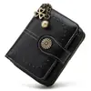 Cartera de Mujer de Nuevo Estilo Transfronteriza con Diseño Hueco, Cremallera y Hebilla, Cartera Corta de Moda Retro Europea y Americana en Stock