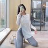 Tops Deportivos para Mujer, Holgados, Transpirables, de Secado Rápido, Ropa de Fitness, Camisetas de Manga Larga, Ropa de Yoga, Cubiertas para Correr, Ropa que Cubre la Cadera para Primavera y Otoño