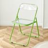 Silla Plegable de Plástico para Uso Doméstico, con Respaldo, Popular para Sesiones de Fotos, Silla de Comedor para Dormitorio, Silla de Oficina para Conferencias, Silla Plegable para Exterior