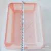 Cesta de Almacenamiento Rectangular para Lavar Verduras y Escurrir Frutas, Colador de Plástico para Barbacoa y Olla Caliente Picante, Cesta de Almacenamiento al por Mayor