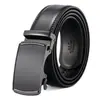 Cinturón de Cuero Personalizado para Hombre de Cuero Genuino Hebilla Automática Cinturón de Cintura de Piel de Vaca Logo Impreso a Color Regalo de Negocios Hebilla de Trinquete Cinturón de Cuero de Primera Capa para Hombre