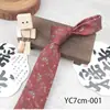 Gravata Masculina Marrom Verde Vermelha Jacquard Retrô 7cm Gravata de Laço Manual com Padrão Fio Tingido Jacquard Gravata Pronta para Venda