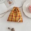 01121 Bolso de Cubo con Cordón para Mujer Bolso para Artículos Varios Bolsa Ajustada Lápiz Labial Cambio Bolsa de Almacenamiento Bolsa de Polvo para Joyería