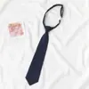 Rojo Oro y Rayas Rojas Estilo Perezoso Estilo Japonés Estilo Preppy Corbata Foto de Graduación Femenina Marrón Uniforme de Licenciatura Masculino Corbata