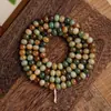 Nuevo Pulsera Bodhi Estilo Chino con Ámbar Amarillo Envejecido y Cuentas de Manzana, Joyería para Meditación Alivio del Estrés