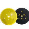 Disco Adesivo Pneumático de 6 Polegadas e 7 Furos Lixa Redonda Tipo Disco Adesivo Lixadeira a Ar Base Aveludada Lixa Adesiva Tipo Furo Triangular Chassi