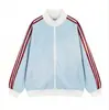 Sudadera cárdigan de manga larga con cuello alto, bloques de color y rayas estilo americano para hombres y mujeres, versión coreana para parejas, chaqueta deportiva de moda para primavera y otoño