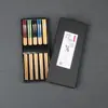 Nuevo Producto del Fabricante Bambú para Adultos Estilo Chino Hogar Hotel Vajilla Caja de Regalo Palillos de Bambú Impresos Naturalmente de Cinco Colores