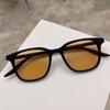 Nuevas Gafas de Sol Cuadradas Transfronterizas para Mujer, de Alta Gama Anti-UV Color Claro Degradado Americano Anti-Tendencia Celebridad de Internet Gafas de Sol Retro