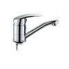 Grifo Giratorio de Caño Largo Transfronterizo, Grifo de Lavabo Caliente y Frío de Escritorio, Grifo de Agua Caliente y Fría de Base de Herradura de Agujero Único