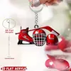 Chaveiro Pingente Plano de Acrílico Transfronteiriço Pingente Decorativo para Mochila Pingente para Chave de Carro