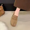 Zapatos Birkenstock Casuales Retro para Mujer 2026 Moda Otoño Nuevo Estilo Hebilla Suela Plana Bailarinas Boca Baja Zapatos Individuales
