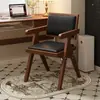 Banqueta de Maquiagem Imitando Madeira Vintage, Cadeira Simples Retrô Chandigarh, Cadeira para Penteadeira de Quarto de Meninas com Encosto
