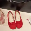 Novos Mocassins de Solado Macio Estilo Fada Primavera e Outono 2026 Sapatos Baixos com Laço para Combinar com Saia Planos Estilo Francês