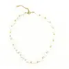 Pulseira de Pérolas de Água Doce Atacado Pérolas de Formato Barroco + Contas Espaçadoras Douradas Suprimento para Loja de Joias