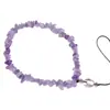 Colgantes Personalizados para Teléfono Móvil, Regalos Exquisitos para Uso Personal, Llaveros, Dijes para Bolsos, Piedras Trituradas de Amatista Natural, Suministro al por Mayor