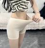 Pantalones cortos de seguridad anticorte de seda de hielo personalizados para mujer, producción elástica, transpirable, pantalones de seguro para niñas, leggings al por mayor