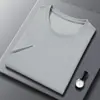 Nueva Camiseta de Manga Corta tipo Waffle para Hombre, Casual de Verano Color Sólido Cuello Redondo Holgada de Punto Hombro Derecho Manga Media Top para Hombre