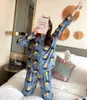 Nuevos Pijamas de Primavera y Otoño para Mujer, Pantalones de Manga Larga, Dibujos Animados Lindos, Casual y Cómodos, Ropa de Casa para Dormitorio de Estudiantes, Conjunto de Dos Piezas