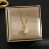 Colar de girassol giratório de luxo leve Acessórios de Nicho de Nicho Simples Elegante Elegante Collarbone Chain Acessórios