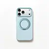 Soporte giratorio compatible con funda de silicona líquida para iPhone 18 Pro Max, funda protectora magnética Apple 17