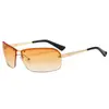 Nuevas gafas de sol de moda sin montura Y2K para chicas populares moda transfronterizas europeas y americanas ins pequeño libro rojo cóncavas gafas de sol altas