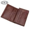 Monedero retro de cuero genuino Jiameda unisex, venta al por mayor, con RFID, antirrobo, para tarjetas, monedero