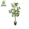Simulación transfronteriza adornos de plantas verdes olivo flor artificial plantación árbol de camelia laca limón naranja planta en maceta