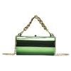 Ins Internet Popular Bolso Brillante para Pan Nuevo de Moda para Mujer Cadena Hombro Cruzado Cilindro Bolso Nicho Transfronterizo Cartuchera para Bolígrafos para Mujer