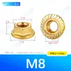 Porca Sextavada com Flange de Cobre H59 M3~M12 Porca Antiderrapante de Cobre Puro em Estoque Porca Sextavada com Flange Serrilhada