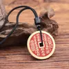 Fabricante Original Latão Shan Gui Hua Qian Pingente Bagua Moeda de Cobre Paz Porta-bagagem Acessórios de Colar Moeda Shan Gui Personalizável