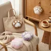 Colgante de Felpa Imitación Piel de Visón Encanto para Bolso Pata Linda Llavero de Coche Accesorio Cadena para Teléfono Encanto de Pata de Gato para Bolso
